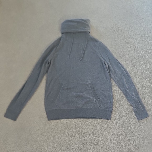 All Saints Gray Recovery Funnel Neck Sweater Size Medium - Picture 1 of 14